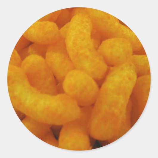 Corn Curls Ronde Sticker (Voorkant)