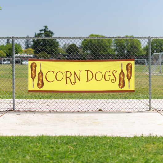 Corn Dog Corndog Carnaval State Fair Food Stall Spandoek (Insitu)