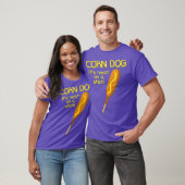 Corn Dog Hot Dog Grappig eten T-shirt (Unisex)
