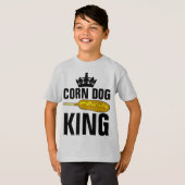 CORN DOG KING Boys Mannen Funny T-shirts (Voorkant volledig)