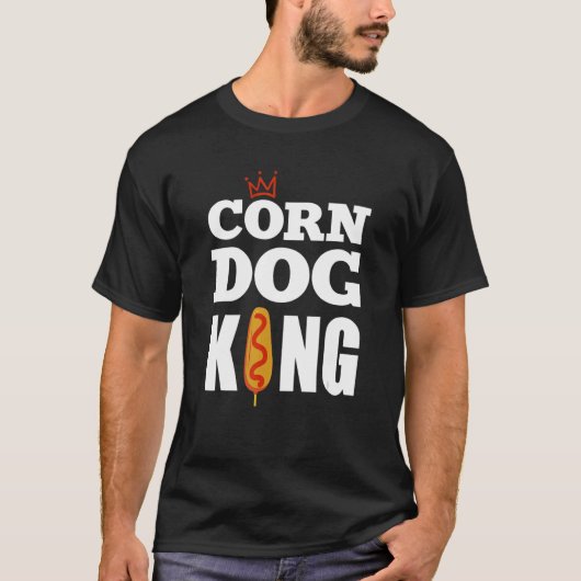 Corn Dog King Foodie T-shirt (Voorkant)