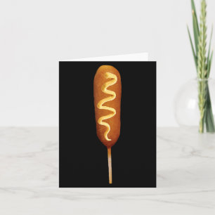 Corn Dog Liefhebber Halloween Kostuum Kaart