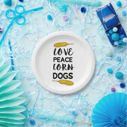 Corn Dog Papieren Bordje (Feest)