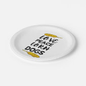 Corn Dog Papieren Bordje (Gekanteld)