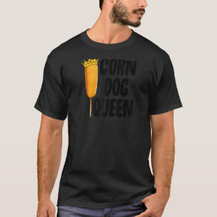 Corn Dog Queen Funny Fair Corn Dogs Foodie Raglan T-shirt