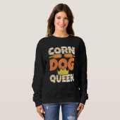 Corn Dog Queen Stick Dogs Corndog Man Stick Trui (Voorkant volledig)