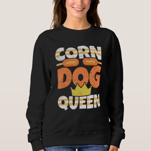 Corn Dog Queen Stick Dogs Corndog Man Stick Trui (Voorkant)
