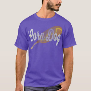 Corn Dog  Retro Hot Dog Funny Food Corn Dog T-shirt