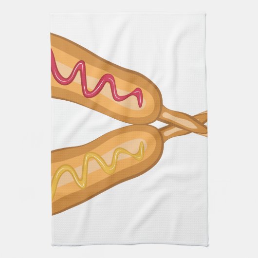 Corn Dogs Theedoek (Verticaal)