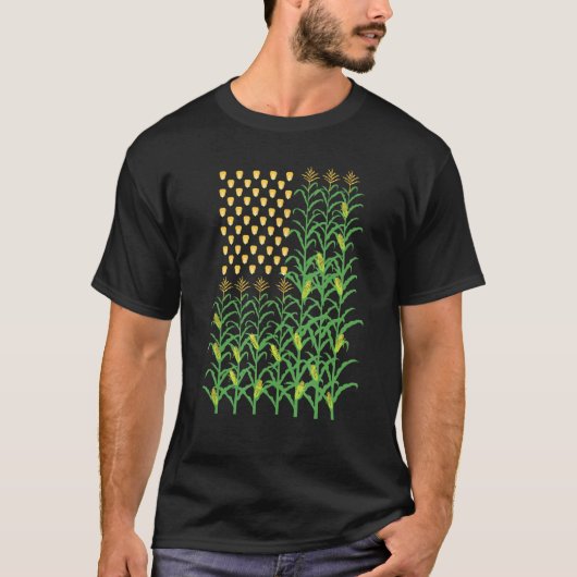 Corn Farmer - Amerikaans Boerderij van het Boerder T-shirt (Voorkant)