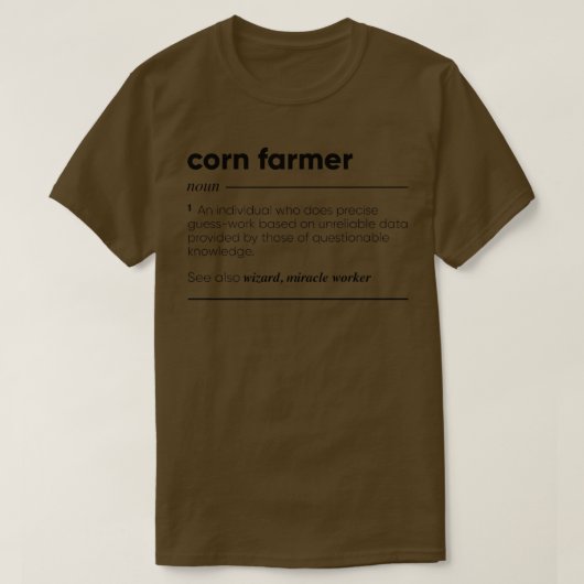 Corn Farmer Funny T-shirt (Design voorkant)