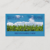Corn Farmer Wheat Agricultural Business Cards Visitekaartje (Voorkant)