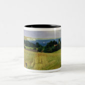 Corn Field op het eiland Wight Tweekleurige Koffiemok (Center)