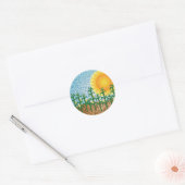 Corn Field Ronde Sticker (Envelop)