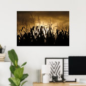 Corn field Silhouettes Poster (Thuiskantoor)