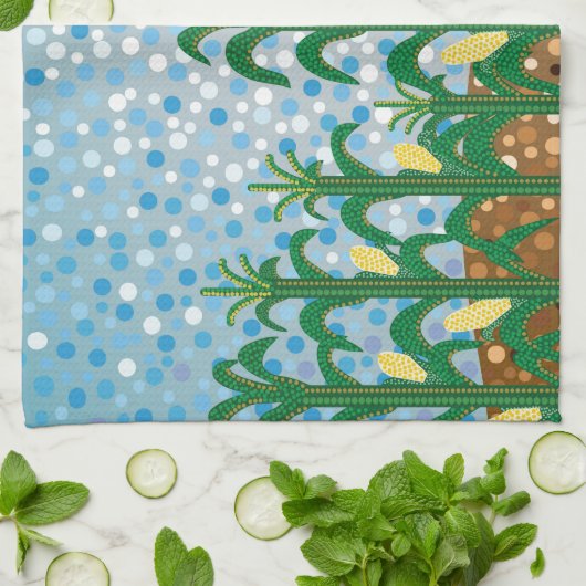 Corn Field Theedoek (Gevouwen)