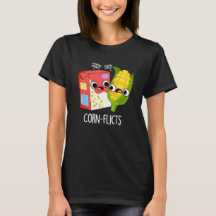 Corn-flict Funny Cornflake Corn Pun T-shirt