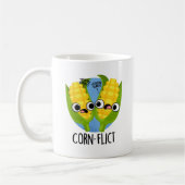 Corn-flict Grappige Corn Pun Koffiemok (Links)