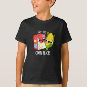 Corn-flicts Funny Cornflake Corn Pun T-shirt