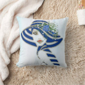 Corn Flowers en White Roses Kussen (Deken)