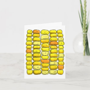 Corn Halloween Costume Funny Corn op de krab Kaart