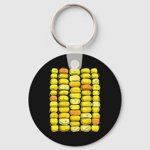 Corn Halloween Costume Funny Corn op de krab Sleutelhanger
