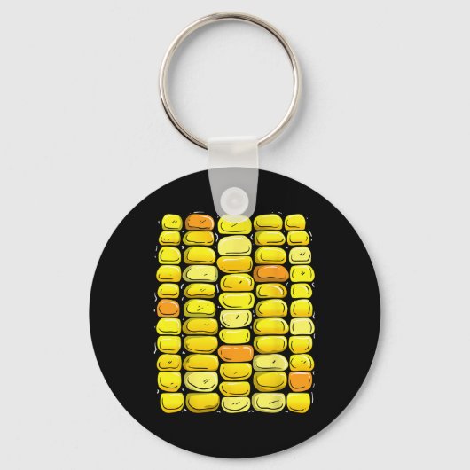 Corn Halloween Costume Funny Corn op de krab Sleutelhanger (Voorkant)