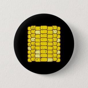 Corn Halloween Kostuum Leuk Foodie Boer Mannen Vro Ronde Button 5,7 Cm