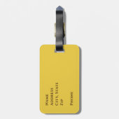 Corn Harvest, pool van geoogste korn op banen Bagagelabel (Achterkant verticaal)