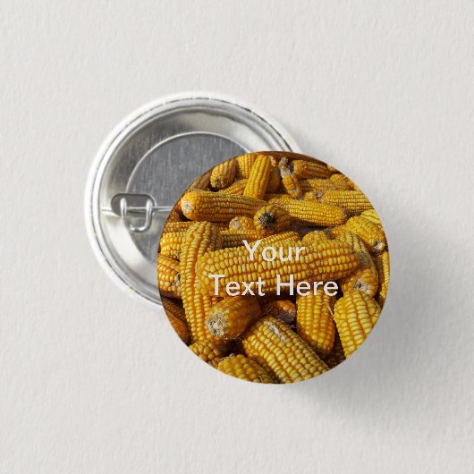 Corn Harvest Ronde Button 3,2 Cm (Voorkant /achterkant)
