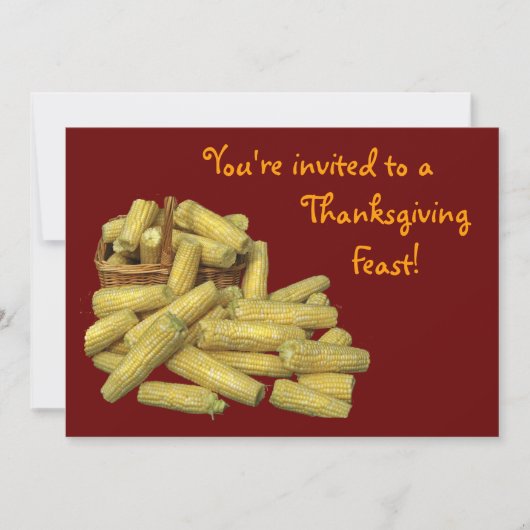 Corn Harvest Thanksgiving Kaart (Voorkant)