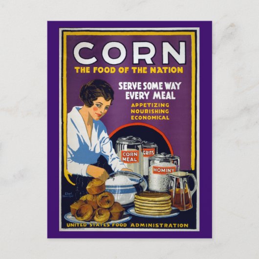 Corn  het Poster van WPA Briefkaart (Voorkant)