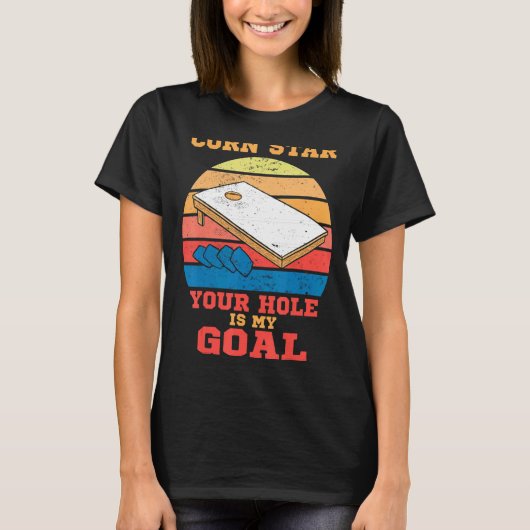 Corn Hole Player Outfit Bean Bag Quote T-shirt (Voorkant)