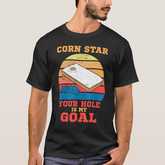 Corn Hole Player Outfit Bean Bag Quote T-shirt (Voorkant)