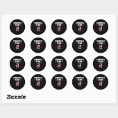 Corn Hole Team Speler Cornhole Ronde Sticker (Vel)