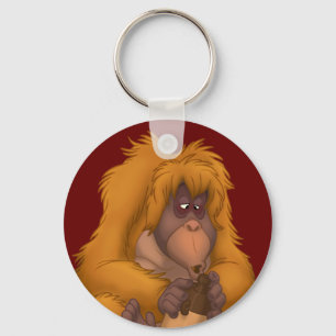 Corn-Jug-Playin' Orangutan Sleutelhanger
