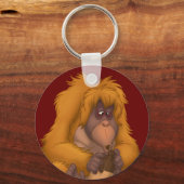Corn-Jug-Playin' Orangutan Sleutelhanger (Voorkant)