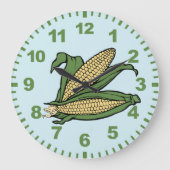 Corn Kitchen Wall Clock Grote Klok (Voorkant)