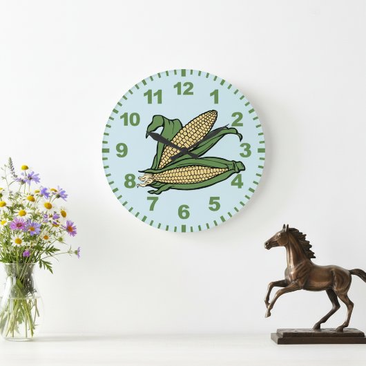 Corn Kitchen Wall Clock Grote Klok