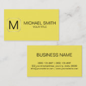 Corn kleur achtergrond visitekaartje (Voorkant / Achterkant)