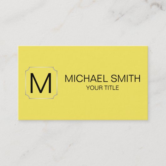 Corn kleur achtergrond visitekaartje (Voorkant)