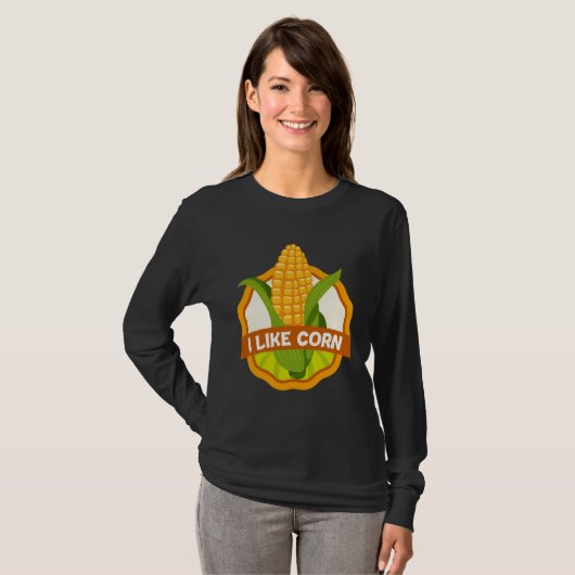 Corn Lover Farming Food Corn Eater T-shirt (Voorkant volledig)