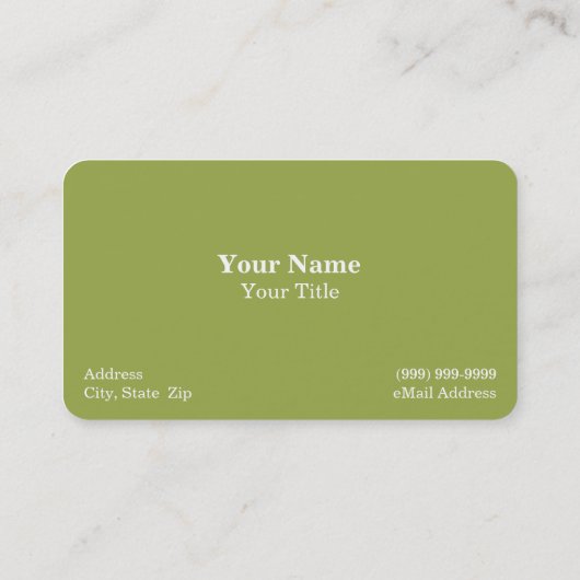 Corn / Maïs Visitekaartje (Achterkant)