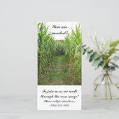 Corn Maze Invitation Kaart (Staand voorkant)