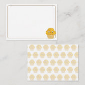  Corn Muffin Cute Drawing Blank Bordered Notitiekaartje (Voorkant / Achterkant)