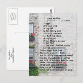 Corn Muffin Recipe Briefkaart (Voorkant / Achterkant)