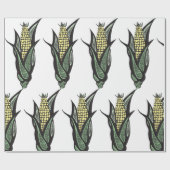 Corn on the Cob Rustic Farmhouse Vegetable Cadeaupapier (Vlak)