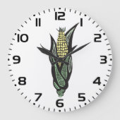 Corn on the Cob Rustic Farmhouse Vegetable Grote Klok (Voorkant)