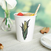 Corn on the Cob Rustic Farmhouse Vegetable Papieren Bekers
