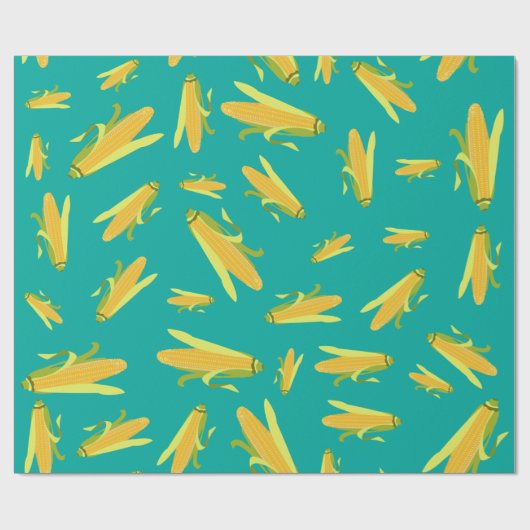 Corn op het cob-patroon cadeaupapier (Vlak)